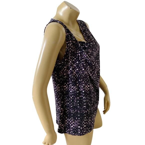 IVANKA TRUMP Womens Size Large Sleeveless Asymmetric Cowl Neck Tank Top Shirt - Picture 3 of 8